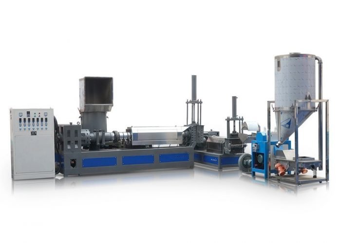 PP, Nylon WashedDry Plastic Film Waste SJ Two stage Recycling Extrusion Line-1