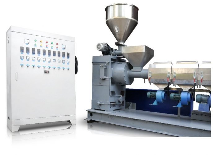 PS PC PMMA Crushed Flakes Plastic Plastic Waste Fixed Feeding Single Screw Extrusion Pelleting Machine-4